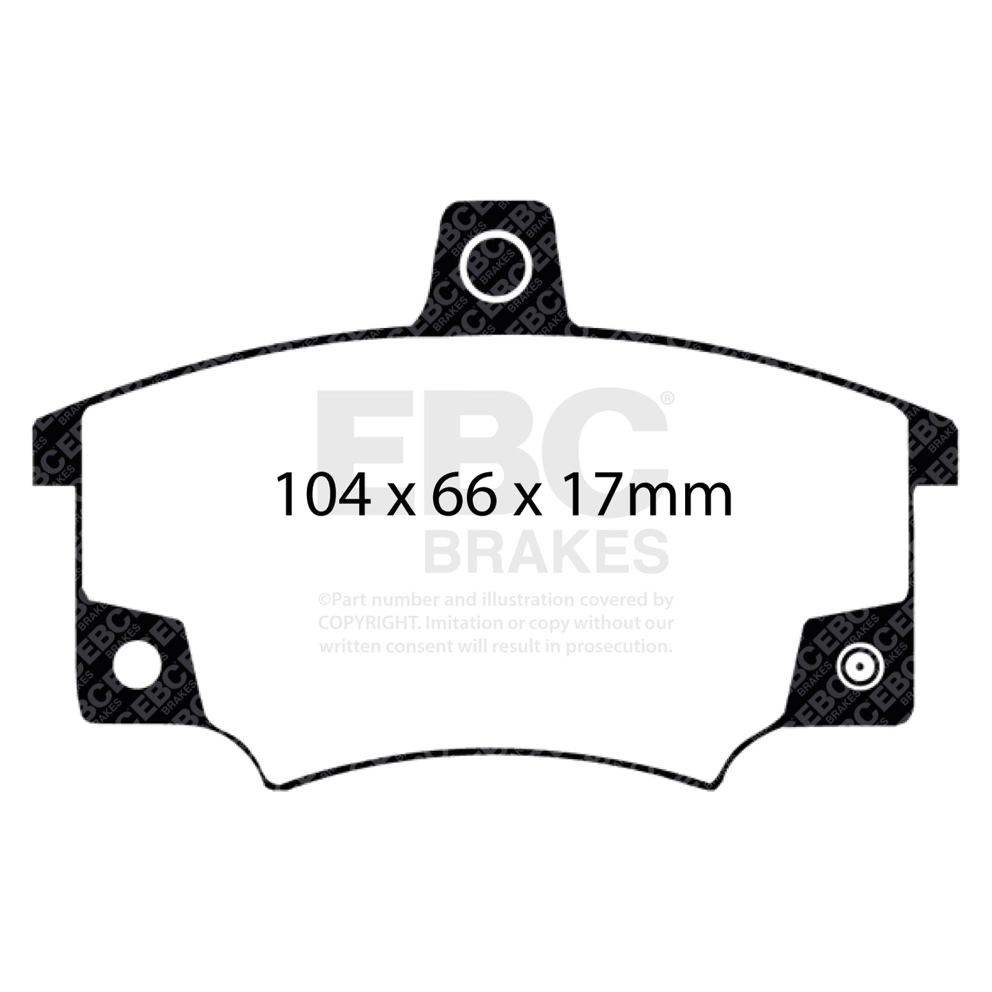 EBC Brakes Greenstuff 6000 Series Truck and SUV Brake Pad Set (DP6992)