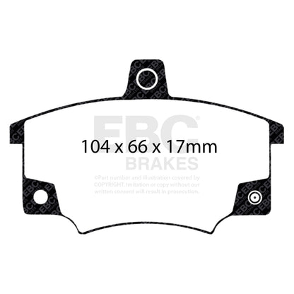 EBC Brakes Greenstuff 6000 Series Truck and SUV Brake Pad Set (DP6992)