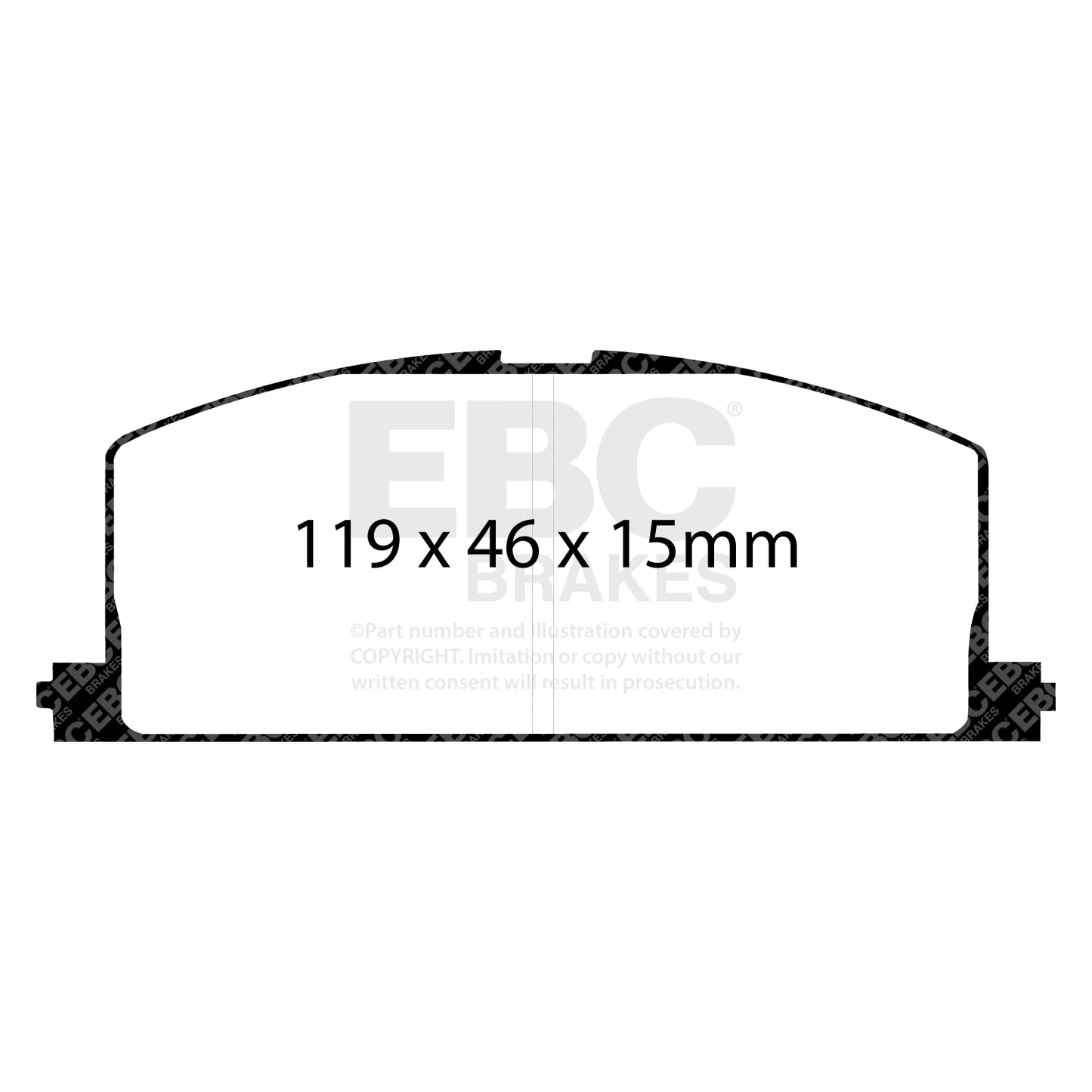 EBC Brakes Greenstuff 6000 Series Truck and SUV Brake Pad Set (DP6992)