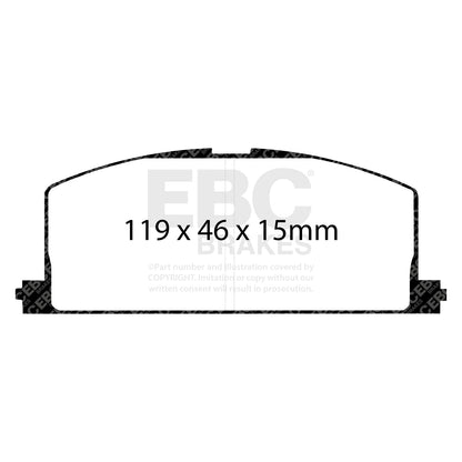 EBC Brakes Greenstuff 6000 Series Truck and SUV Brake Pad Set (DP6992)