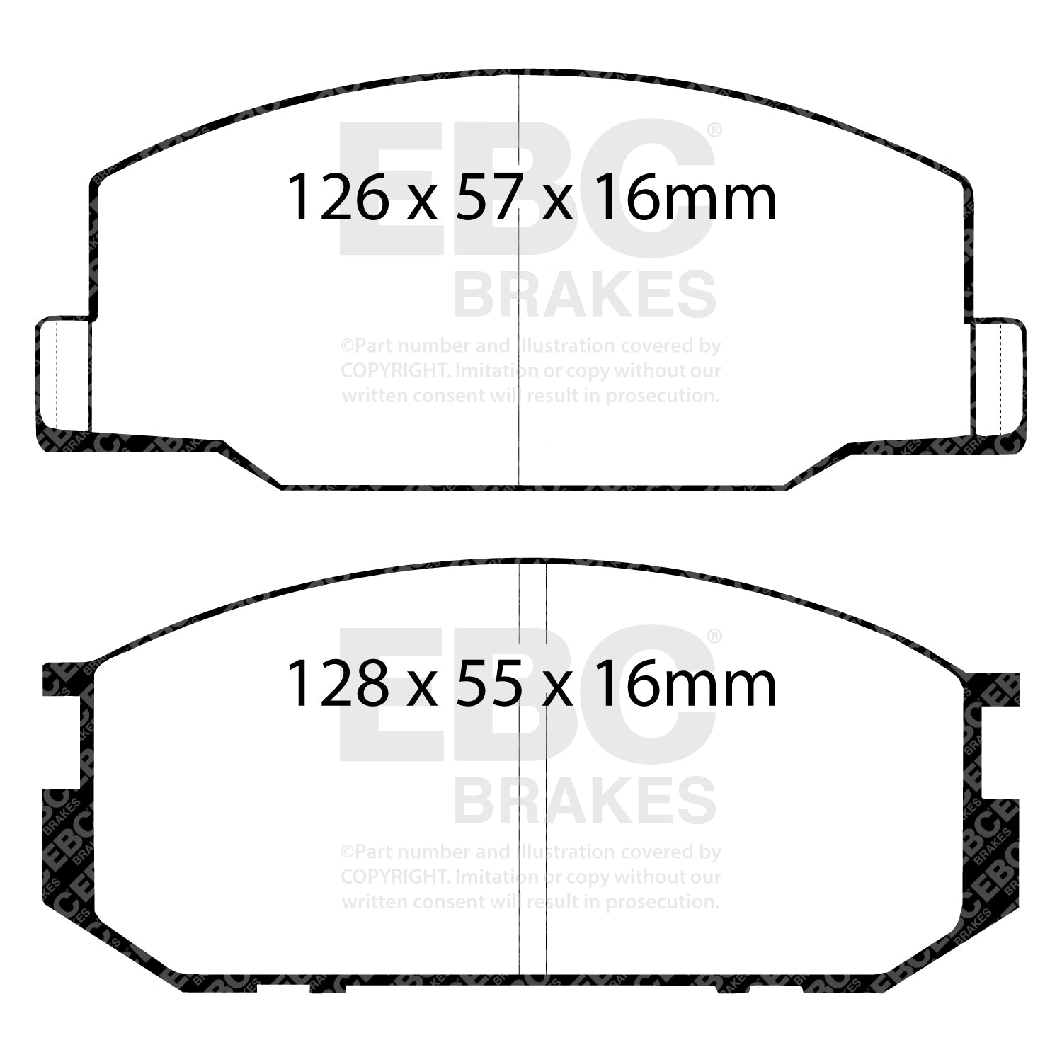 EBC Brakes Greenstuff 6000 Series Truck and SUV Brake Pad Set (DP6992)
