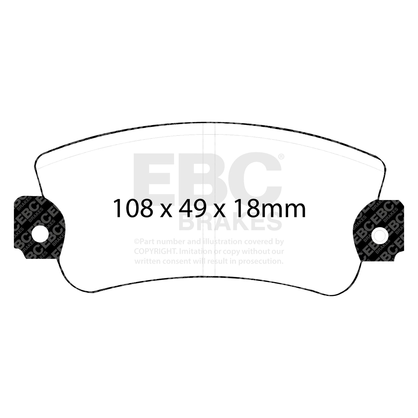 EBC Brakes Greenstuff 6000 Series Truck and SUV Brake Pad Set (DP6992)