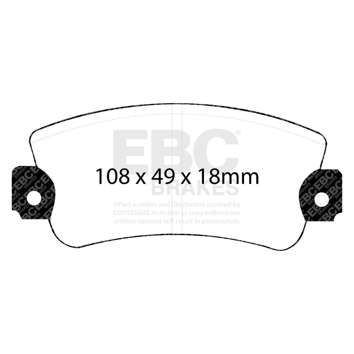 EBC Brakes Greenstuff 6000 Series Truck and SUV Brake Pad Set (DP6992)