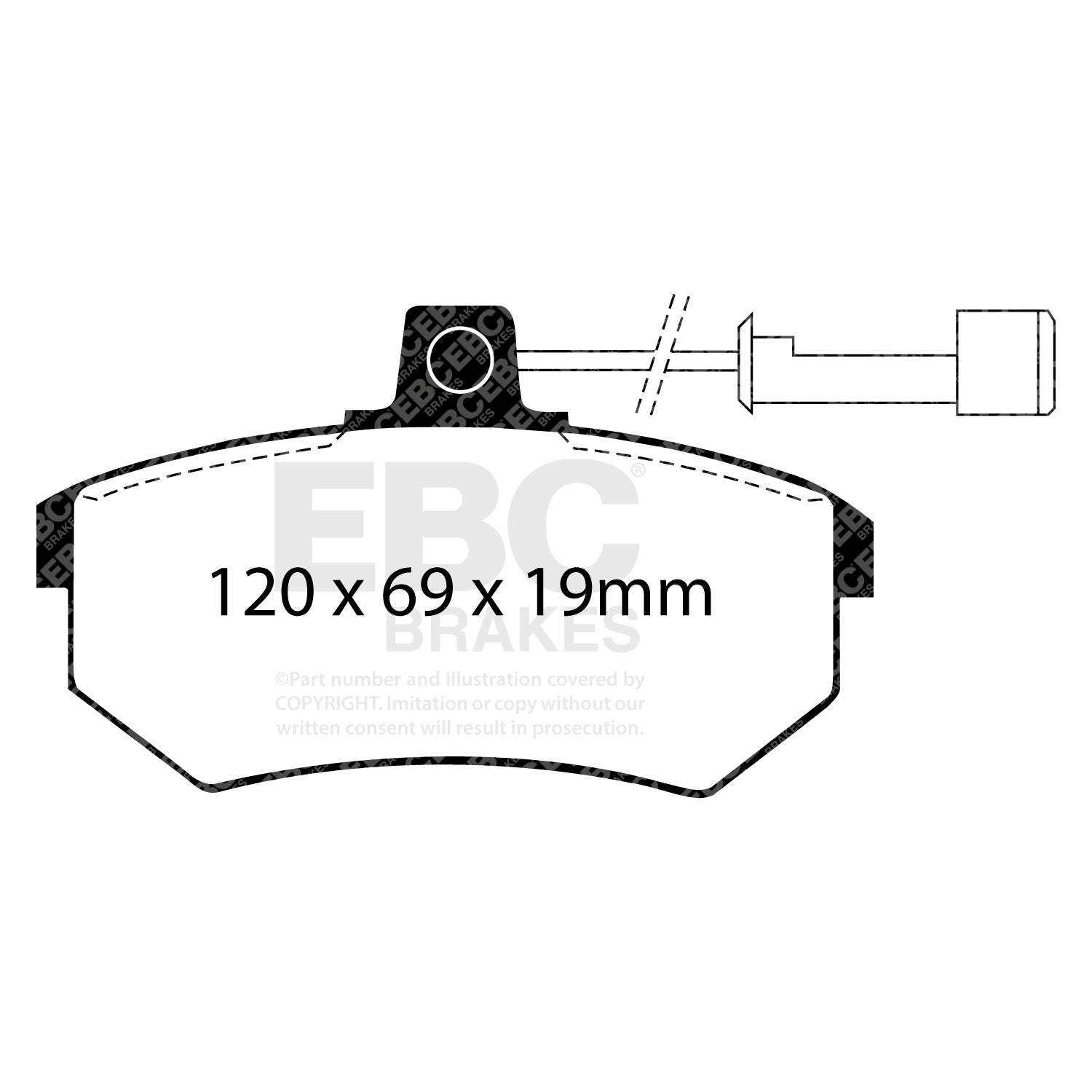EBC Brakes Greenstuff 6000 Series Truck and SUV Brake Pad Set (DP6992)