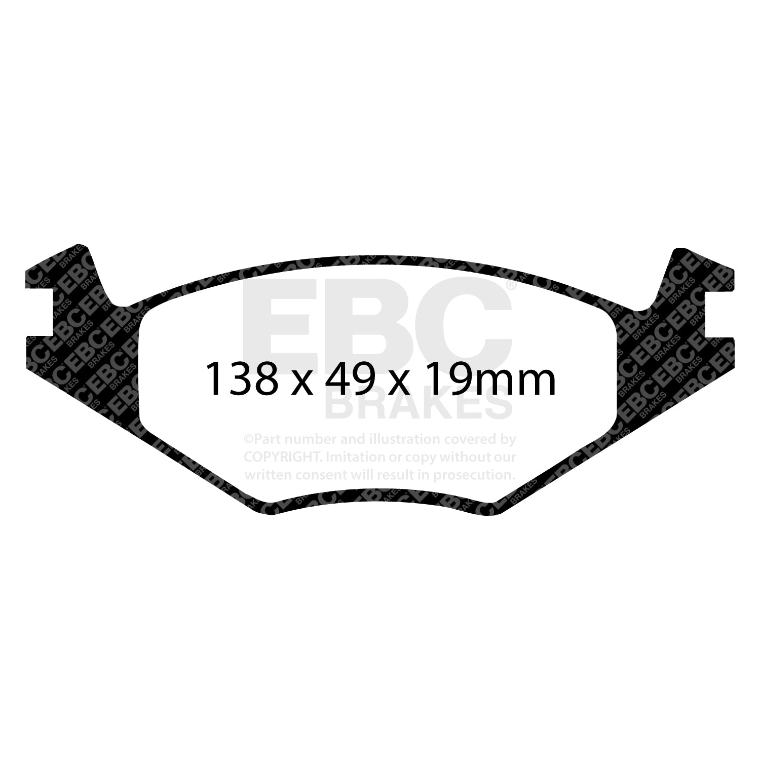 EBC Brakes Greenstuff 6000 Series Truck and SUV Brake Pad Set (DP6992)