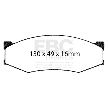 EBC Brakes Greenstuff 6000 Series Truck and SUV Brake Pad Set (DP6992)