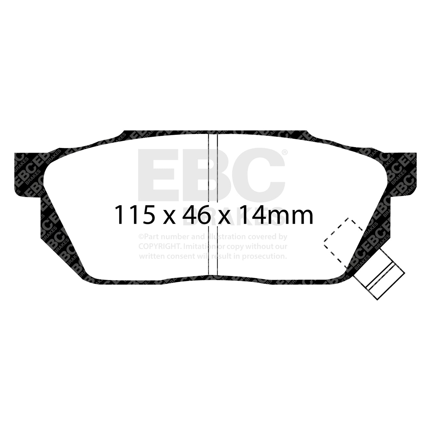 EBC Brakes Greenstuff 6000 Series Truck and SUV Brake Pad Set (DP6992)