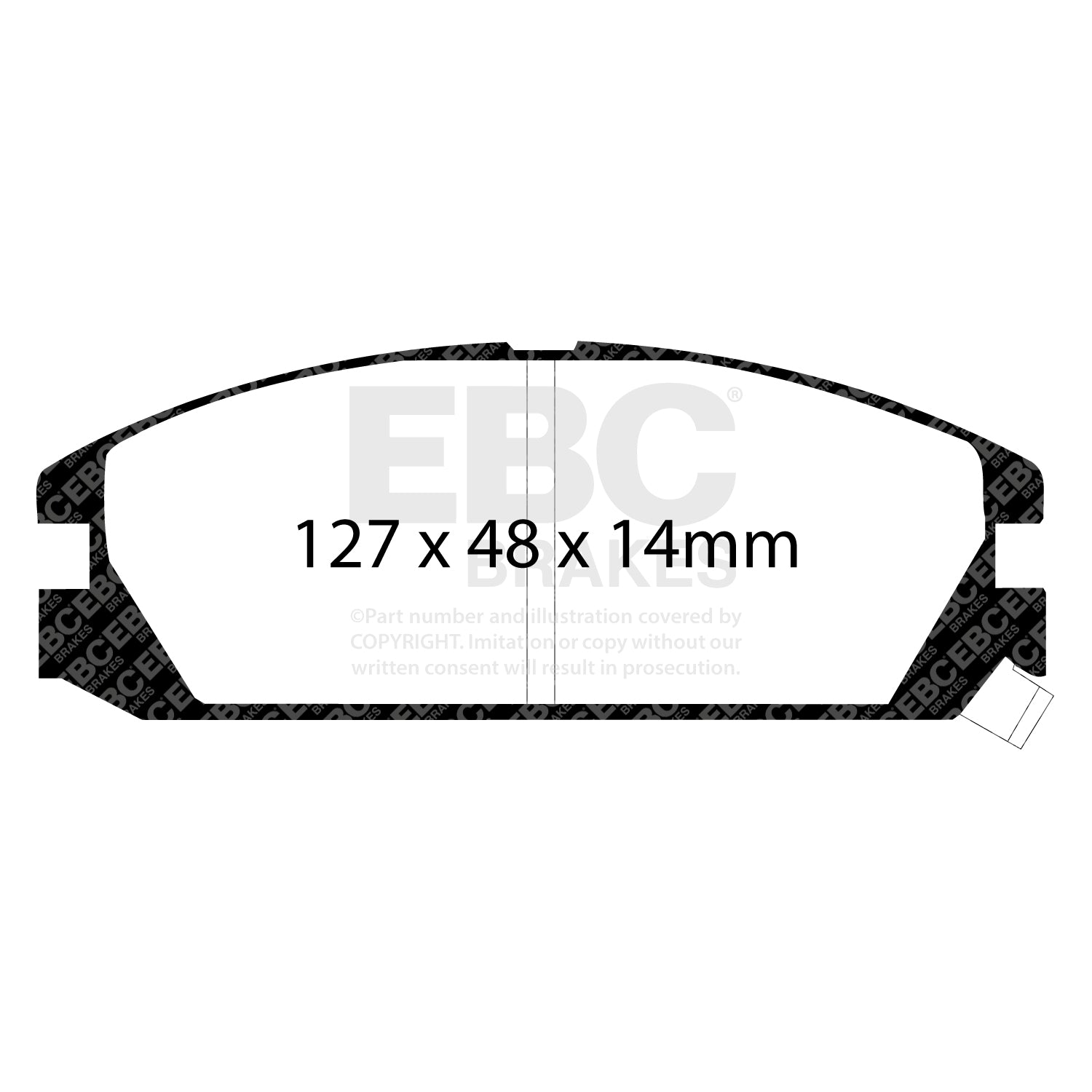 EBC Brakes Greenstuff 6000 Series Truck and SUV Brake Pad Set (DP6992)