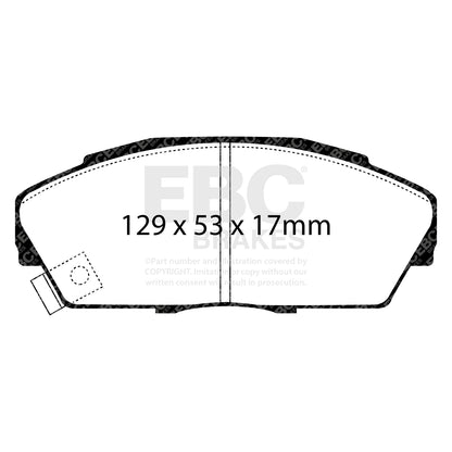 EBC Brakes Greenstuff 6000 Series Truck and SUV Brake Pad Set (DP6992)