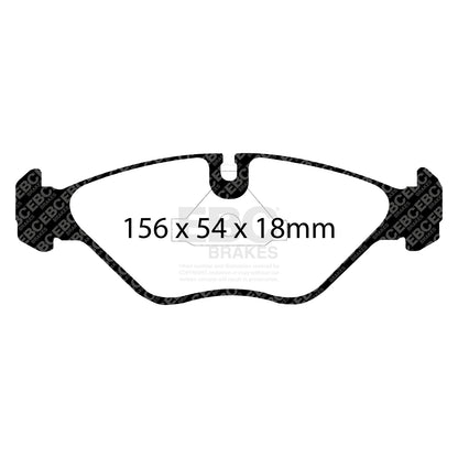 EBC Brakes Greenstuff 6000 Series Truck and SUV Brake Pad Set (DP6992)