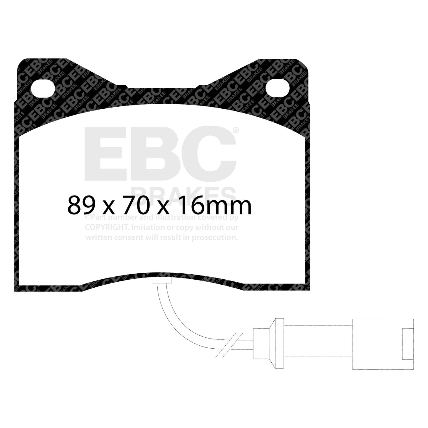 EBC Brakes Greenstuff 6000 Series Truck and SUV Brake Pad Set (DP6992)