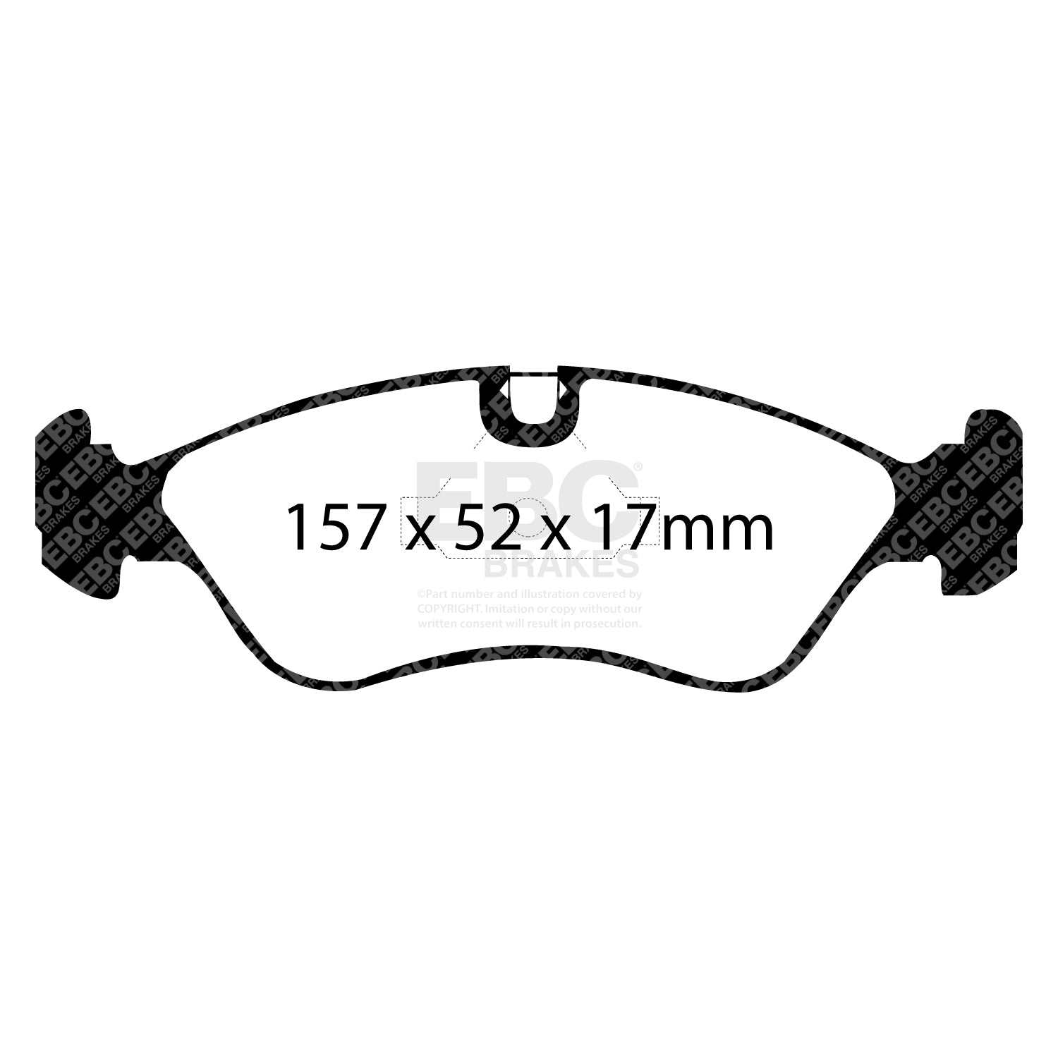 EBC Brakes Greenstuff 6000 Series Truck and SUV Brake Pad Set (DP6992)