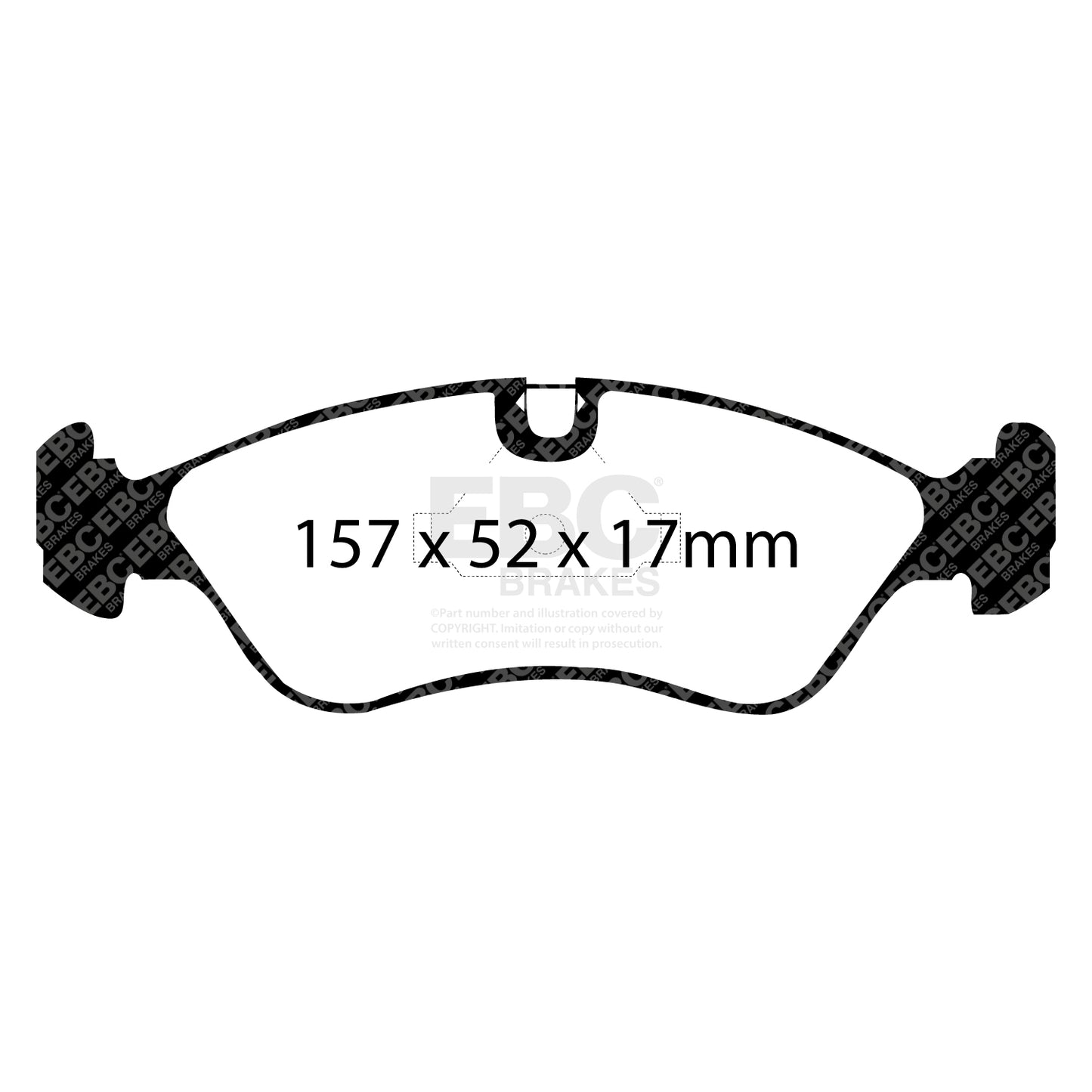 EBC Brakes Greenstuff 6000 Series Truck and SUV Brake Pad Set (DP6992)