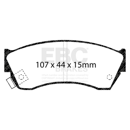 EBC Brakes Greenstuff 6000 Series Truck and SUV Brake Pad Set (DP6992)