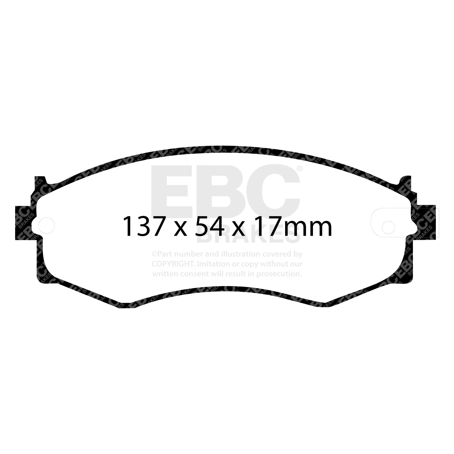 EBC Brakes Greenstuff 6000 Series Truck and SUV Brake Pad Set (DP6992)