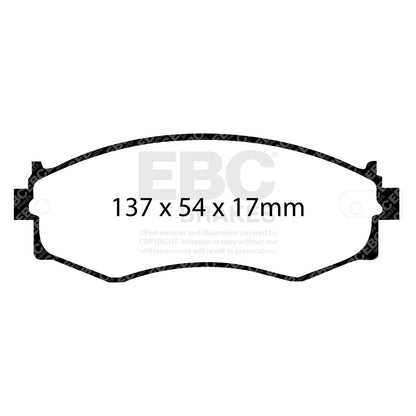 EBC Brakes Greenstuff 6000 Series Truck and SUV Brake Pad Set (DP6992)