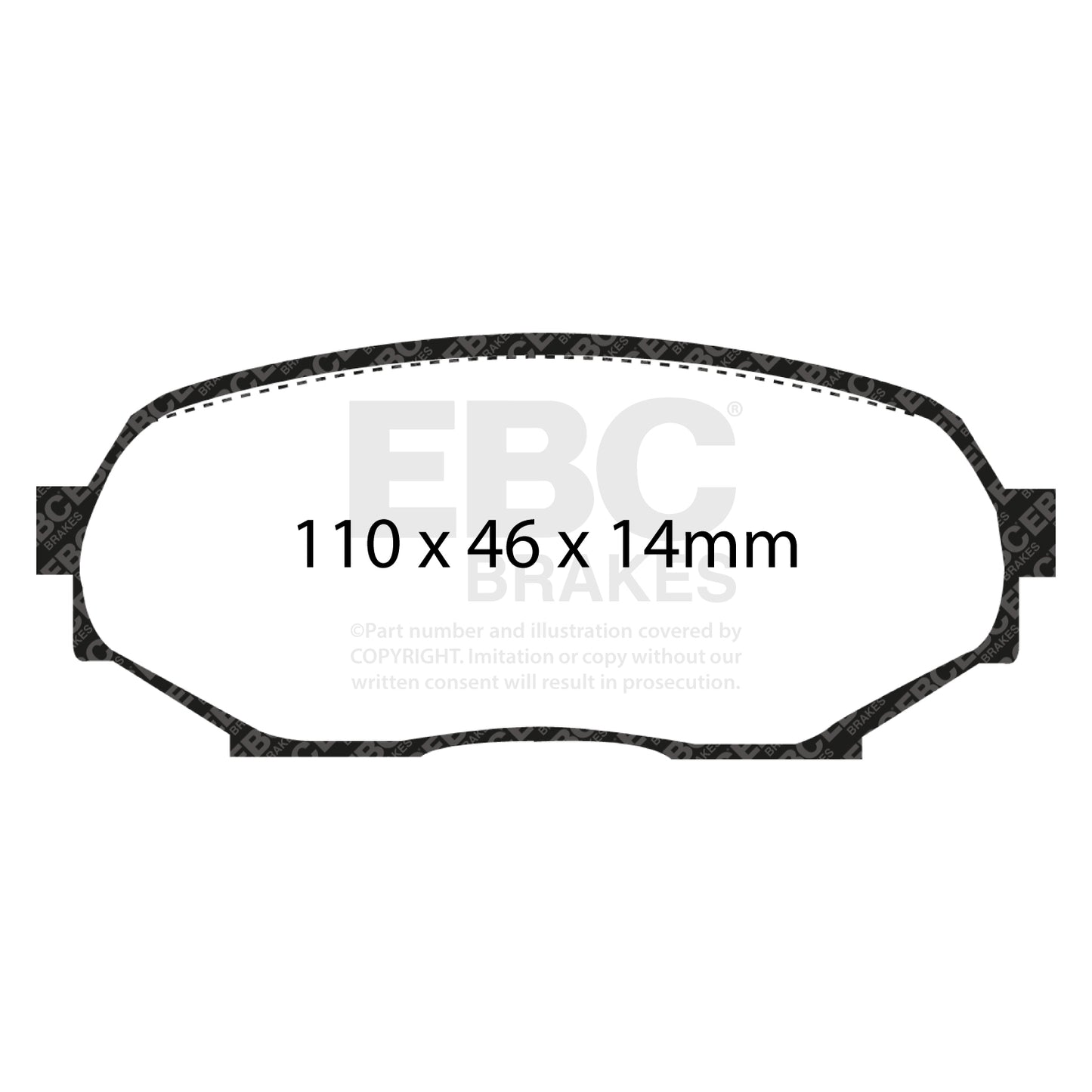 EBC Brakes Greenstuff 6000 Series Truck and SUV Brake Pad Set (DP6992)