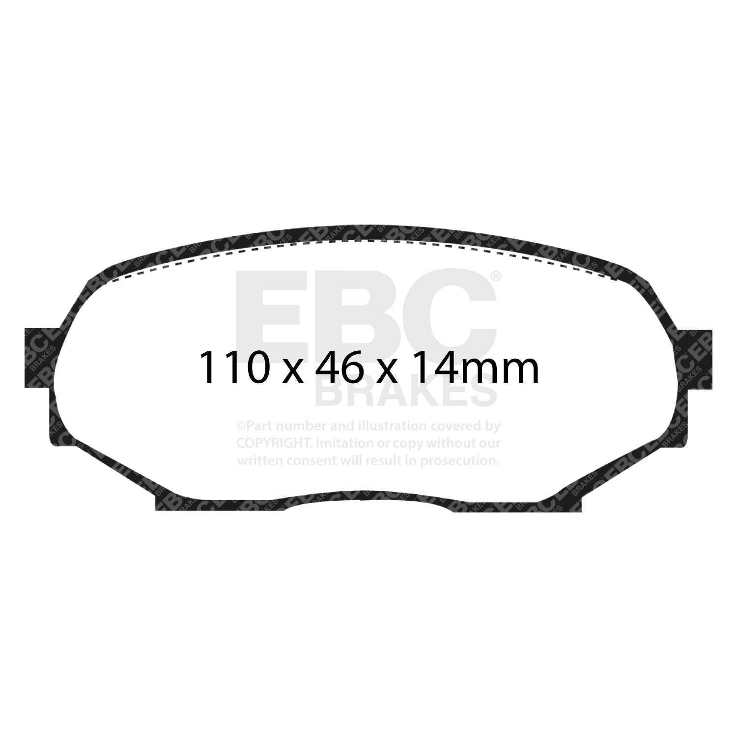 EBC Brakes Greenstuff 6000 Series Truck and SUV Brake Pad Set (DP6992)