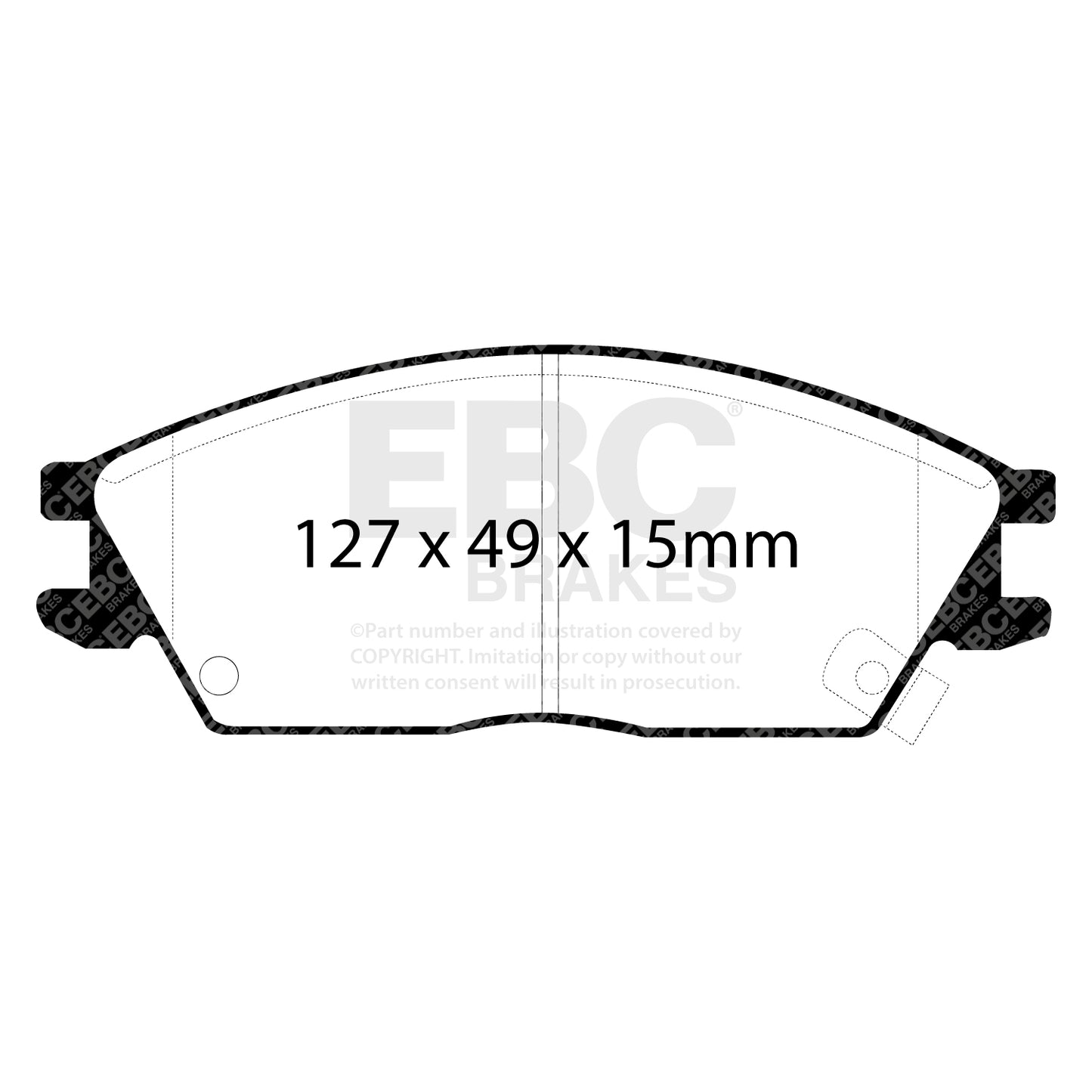 EBC Brakes Greenstuff 6000 Series Truck and SUV Brake Pad Set (DP6992)