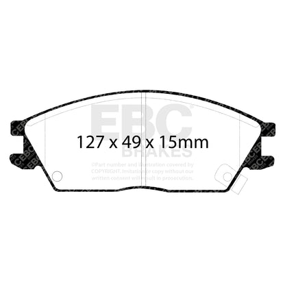 EBC Brakes Greenstuff 6000 Series Truck and SUV Brake Pad Set (DP6992)