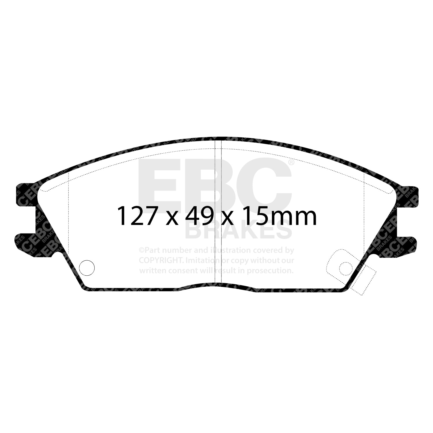 EBC Brakes Greenstuff 6000 Series Truck and SUV Brake Pad Set (DP6992)
