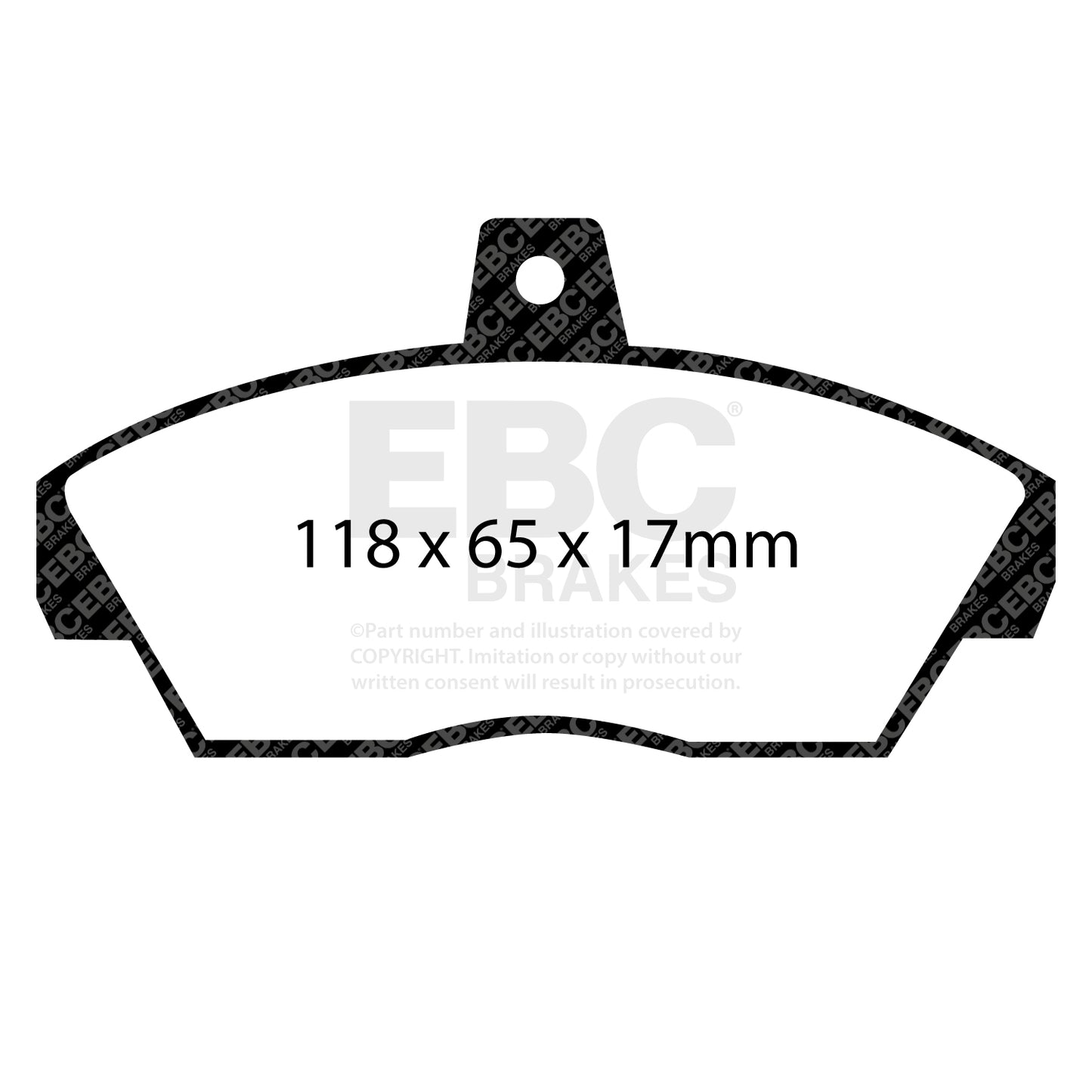 EBC Brakes Greenstuff 6000 Series Truck and SUV Brake Pad Set (DP6992)