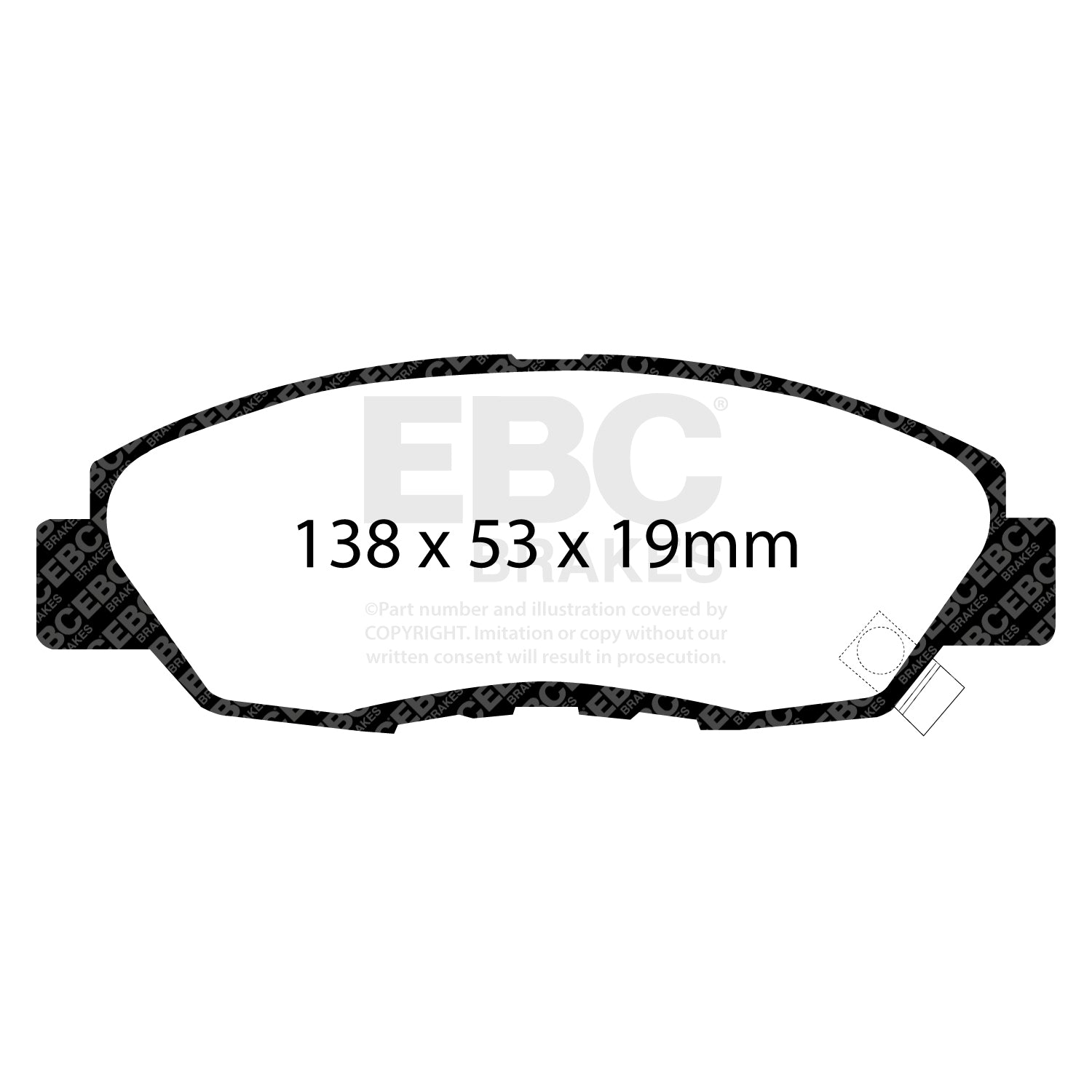 EBC Brakes Greenstuff 6000 Series Truck and SUV Brake Pad Set (DP6992)