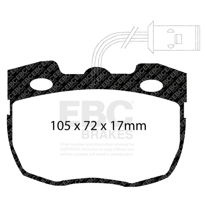 EBC Brakes Greenstuff 6000 Series Truck and SUV Brake Pad Set (DP6992)