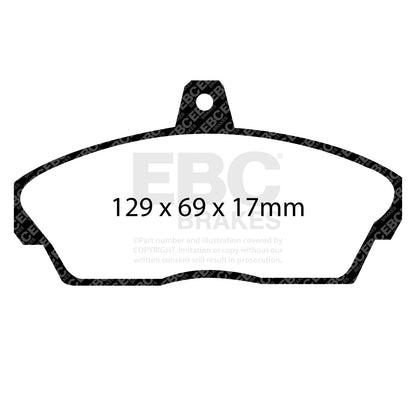 EBC Brakes Greenstuff 6000 Series Truck and SUV Brake Pad Set (DP6992)