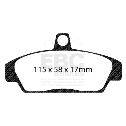 EBC Brakes Greenstuff 6000 Series Truck and SUV Brake Pad Set (DP6992)