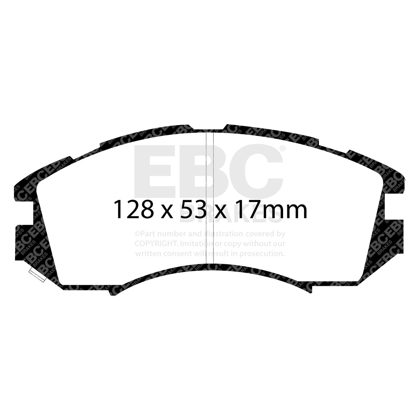 EBC Brakes Greenstuff 6000 Series Truck and SUV Brake Pad Set (DP6992)