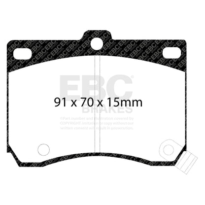 EBC Brakes Greenstuff 6000 Series Truck and SUV Brake Pad Set (DP6992)