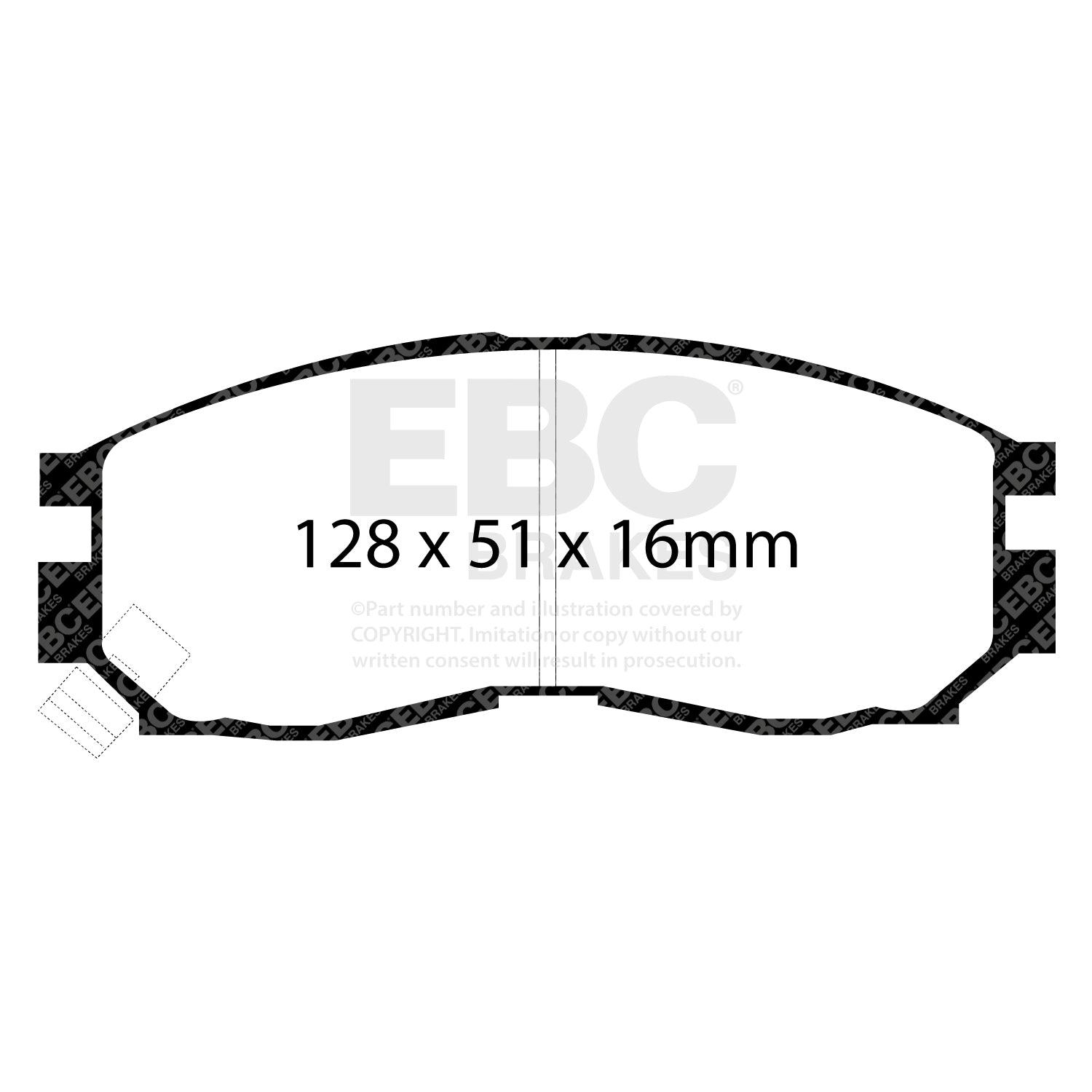 EBC Brakes Greenstuff 6000 Series Truck and SUV Brake Pad Set (DP6992)