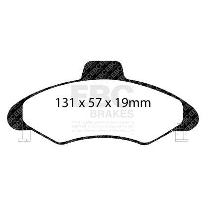 EBC Brakes Greenstuff 6000 Series Truck and SUV Brake Pad Set (DP6992)