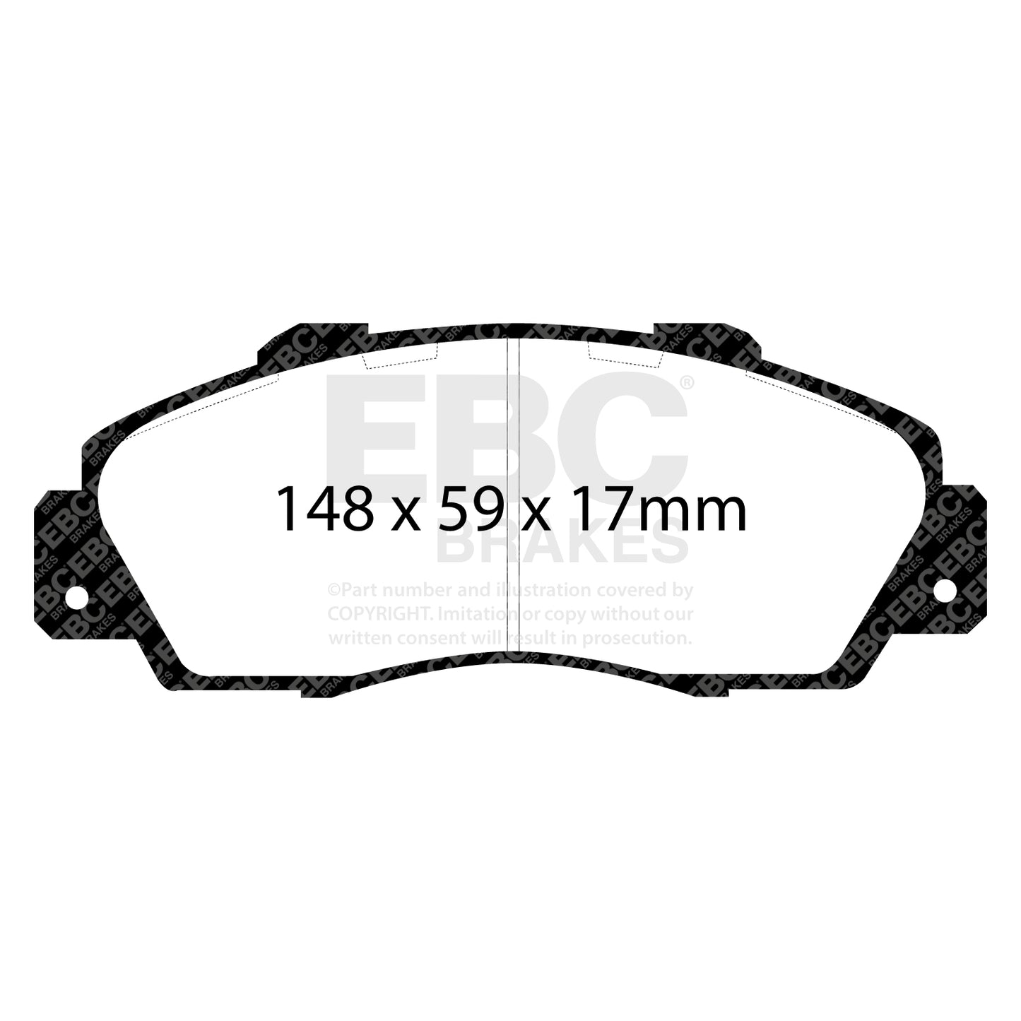 EBC Brakes Greenstuff 6000 Series Truck and SUV Brake Pad Set (DP6992)