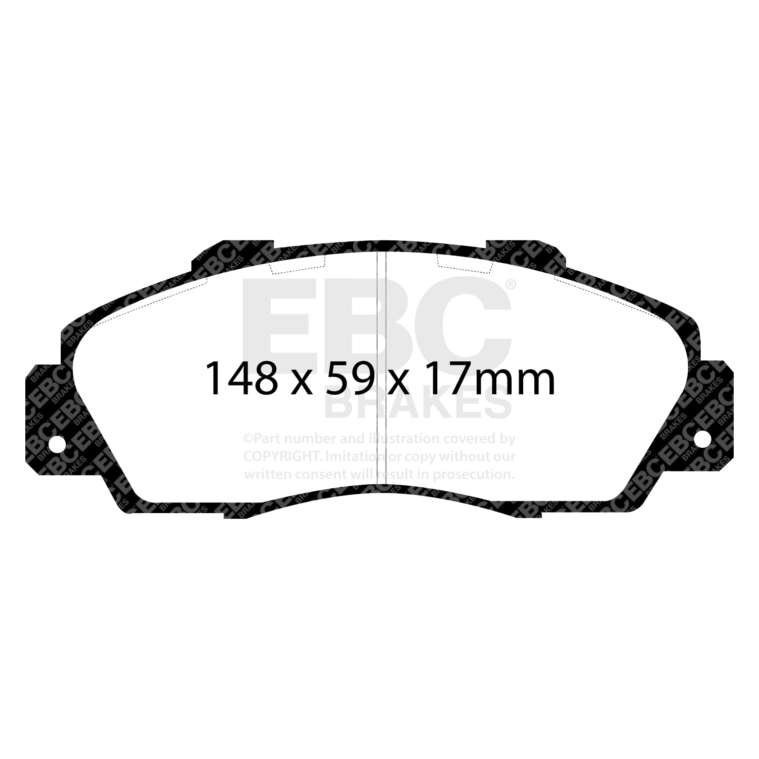 EBC Brakes Greenstuff 6000 Series Truck and SUV Brake Pad Set (DP6992)