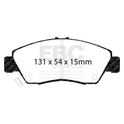 EBC Brakes Greenstuff 6000 Series Truck and SUV Brake Pad Set (DP6992)