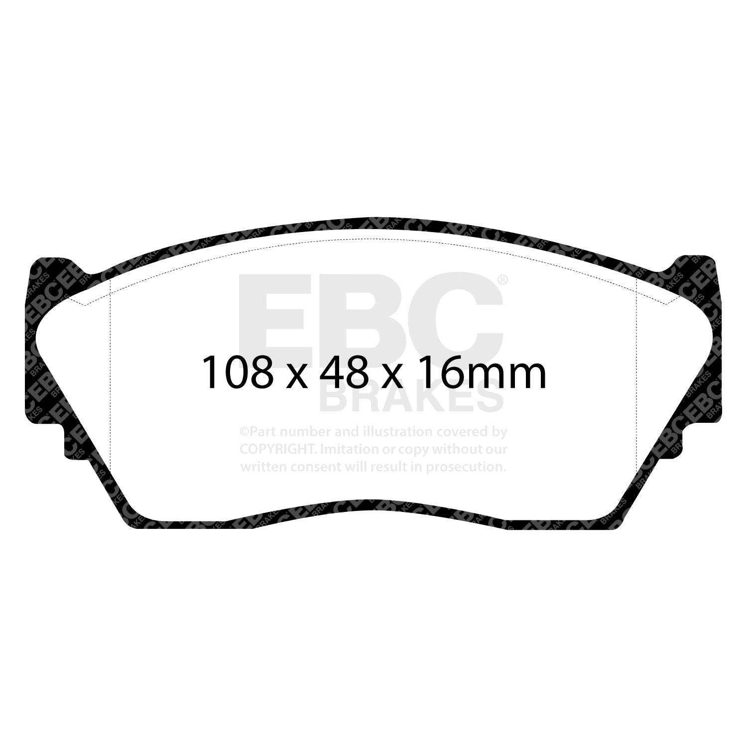 EBC Brakes Greenstuff 6000 Series Truck and SUV Brake Pad Set (DP6992)