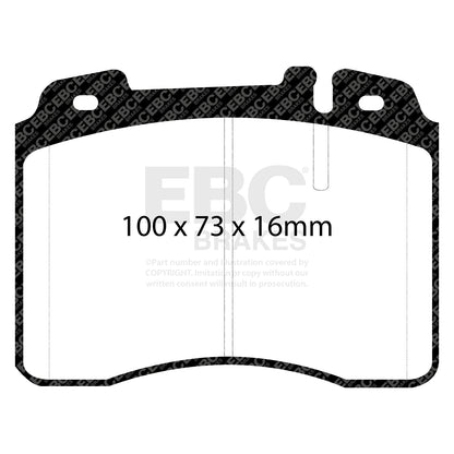 EBC Brakes Greenstuff 6000 Series Truck and SUV Brake Pad Set (DP6992)