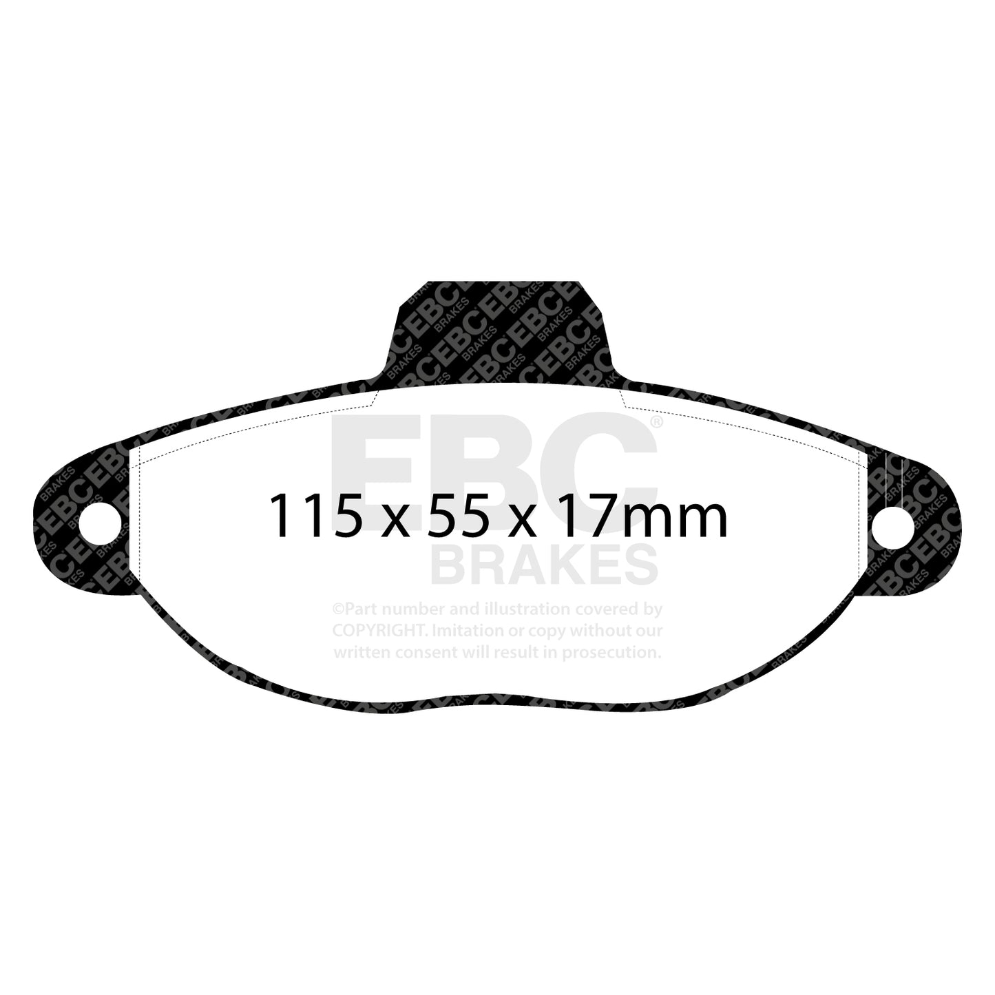 EBC Brakes Greenstuff 6000 Series Truck and SUV Brake Pad Set (DP6992)