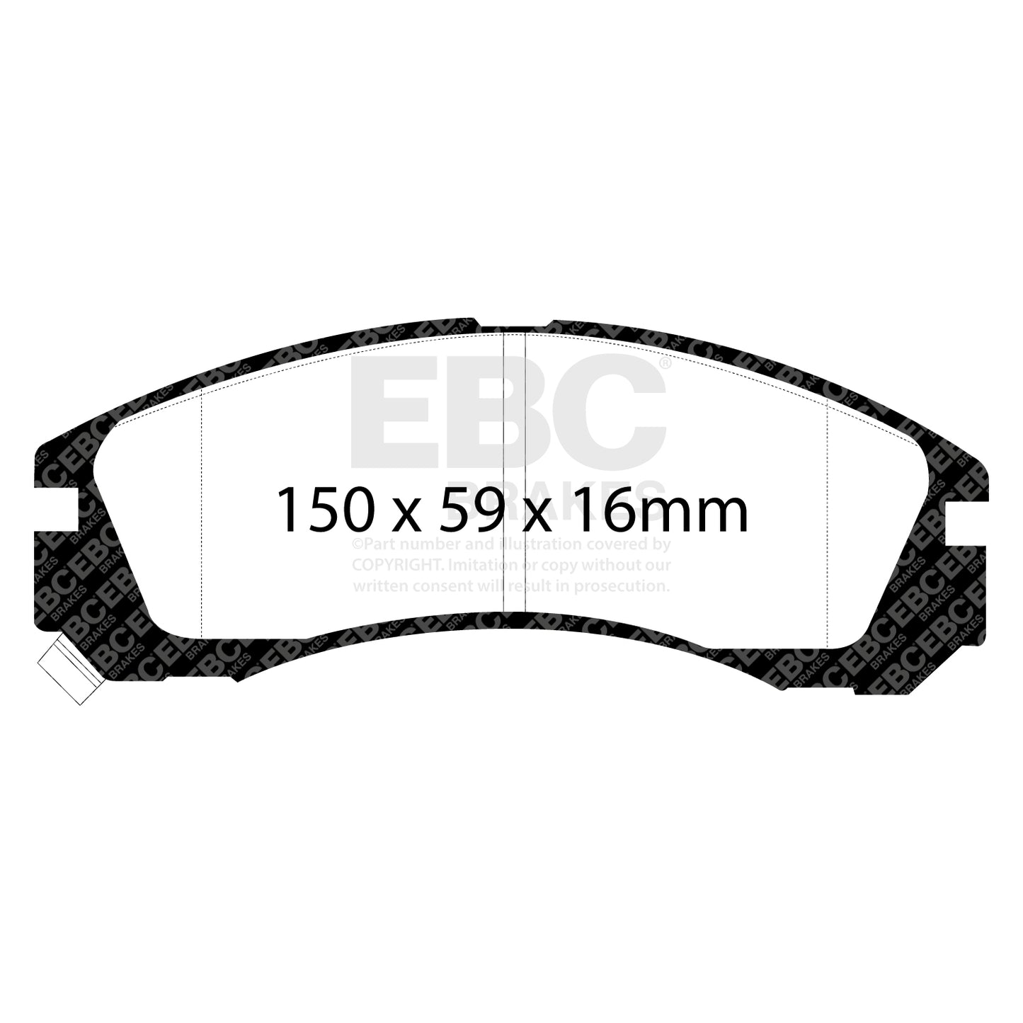 EBC Brakes Greenstuff 6000 Series Truck and SUV Brake Pad Set (DP6992)