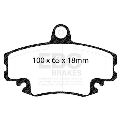 EBC Brakes Greenstuff 6000 Series Truck and SUV Brake Pad Set (DP6992)