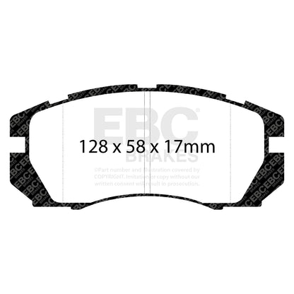 EBC Brakes Greenstuff 6000 Series Truck and SUV Brake Pad Set (DP6992)