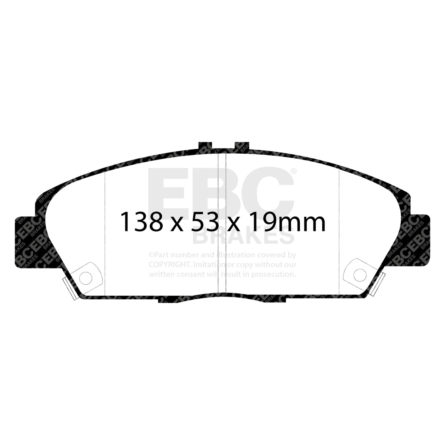 EBC Brakes Greenstuff 6000 Series Truck and SUV Brake Pad Set (DP6992)