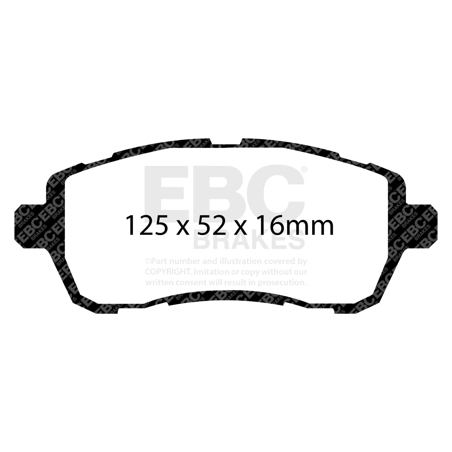 EBC Brakes Greenstuff 6000 Series Truck and SUV Brake Pad Set (DP6992)