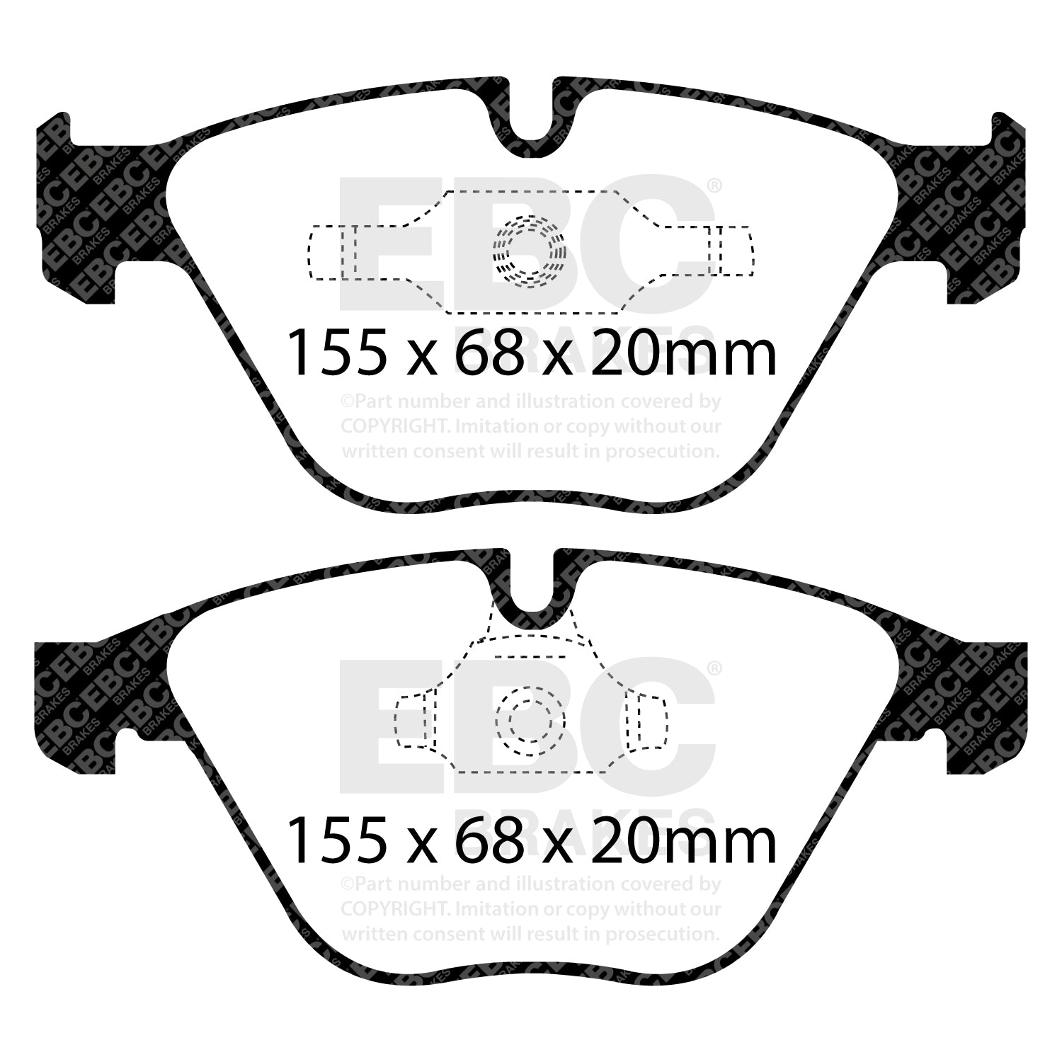 EBC Brakes Greenstuff 6000 Series Truck and SUV Brake Pad Set (DP6992)