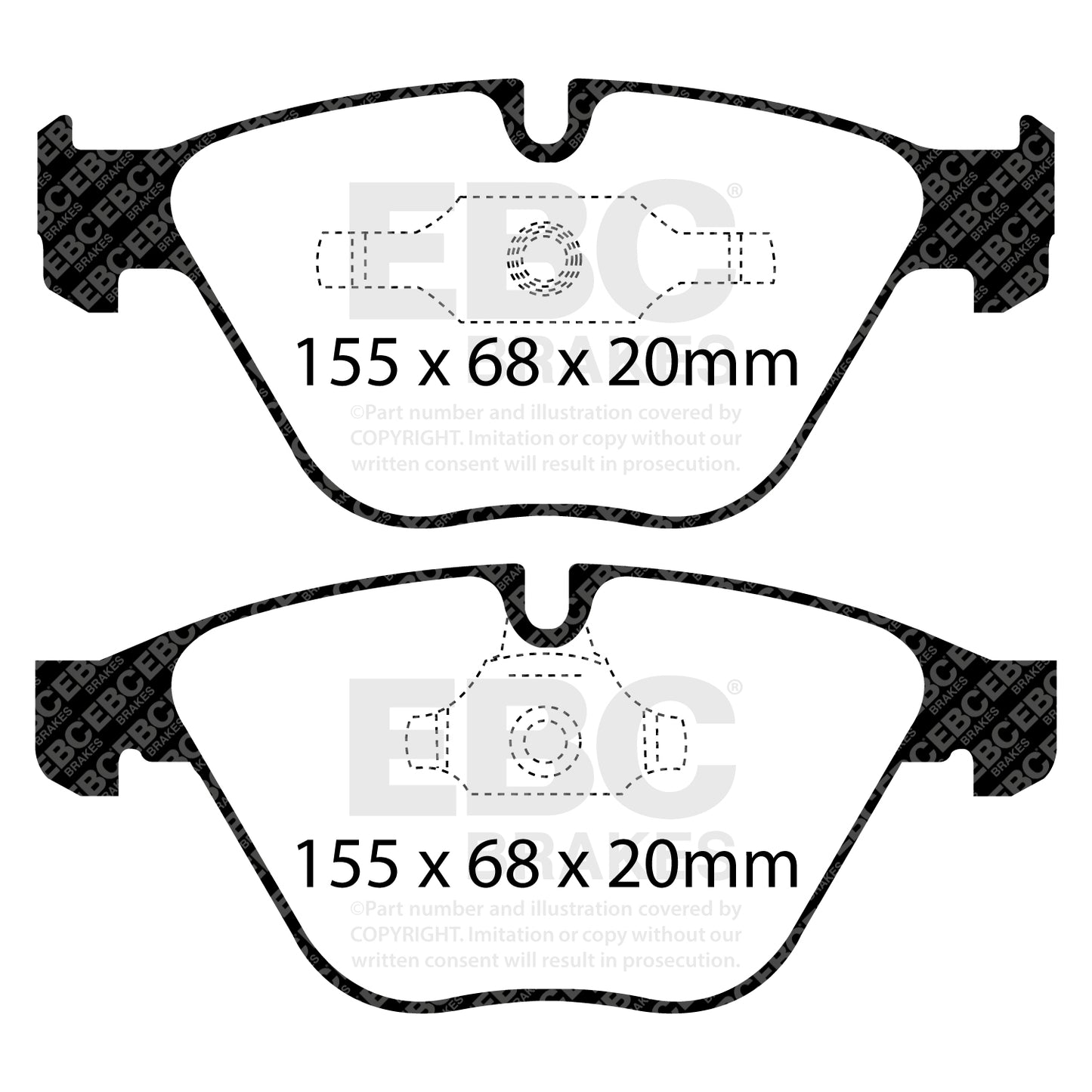 EBC Brakes Greenstuff 6000 Series Truck and SUV Brake Pad Set (DP6992)