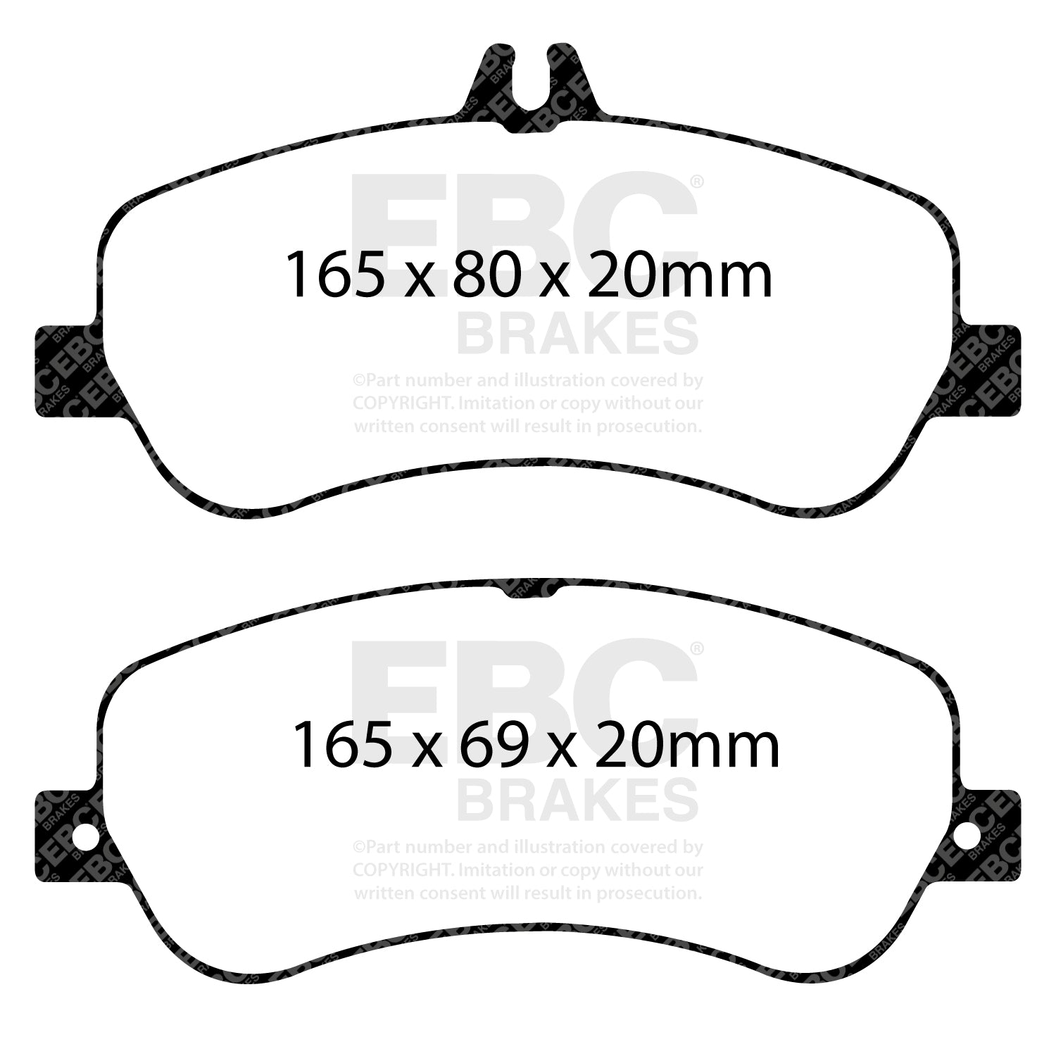 EBC Brakes Greenstuff 6000 Series Truck and SUV Brake Pad Set (DP6992)