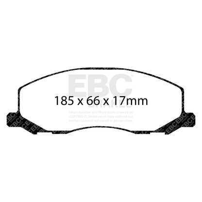 EBC Brakes Greenstuff 6000 Series Truck and SUV Brake Pad Set (DP6992)