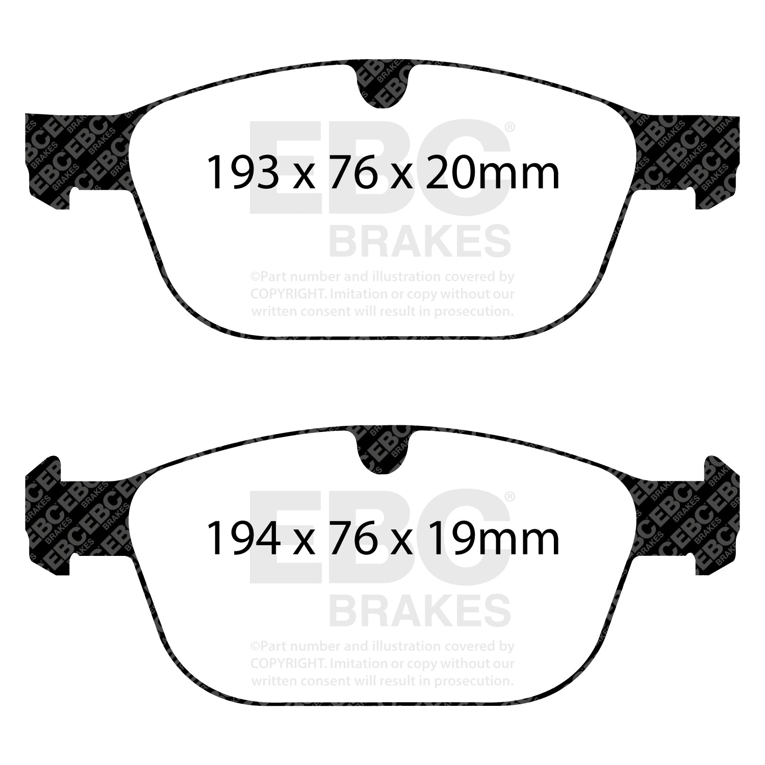 EBC Brakes Greenstuff 6000 Series Truck and SUV Brake Pad Set (DP6992)